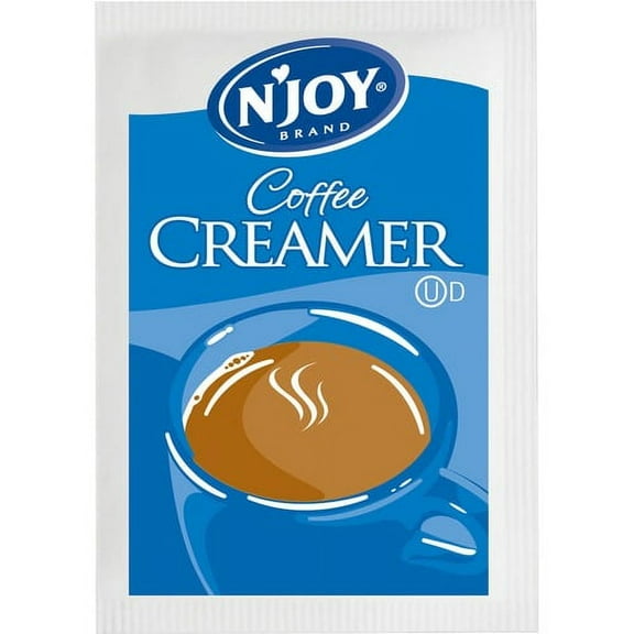 Njoy N'Joy Nondairy Creamer Packets - 0 lb (0.07 oz) - 1000/Box | Bundle of 10 Boxes