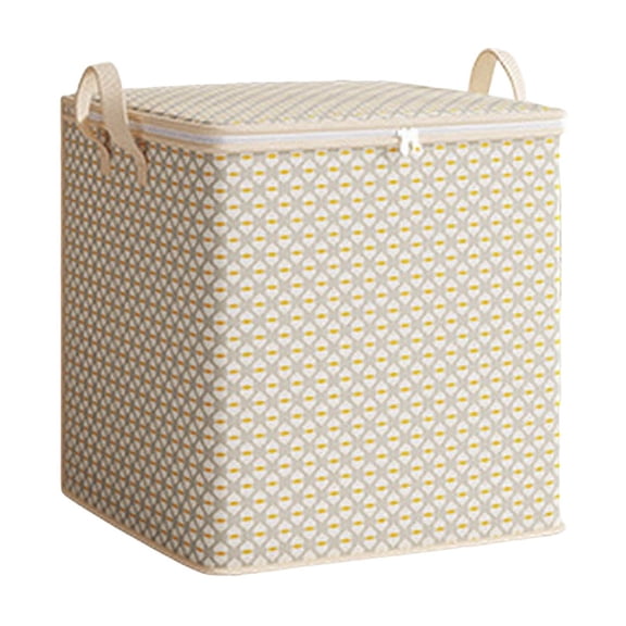 Njshnmn Fabric Storage Boxes With Lids Large Capacity Storage Bags Extended Handles And Proof Suitable Clothes Storages Bags For Clothing Blanket Toys Bedding