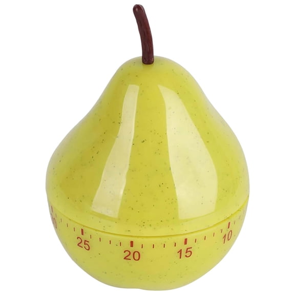 Njshnmn Kitchen Timer Mechanical Kitchen Timer Egg Timer Pear Shaped Mechanical Rotating Alarm 60 Minutes Countdown Timer For Baking Studying Cooking