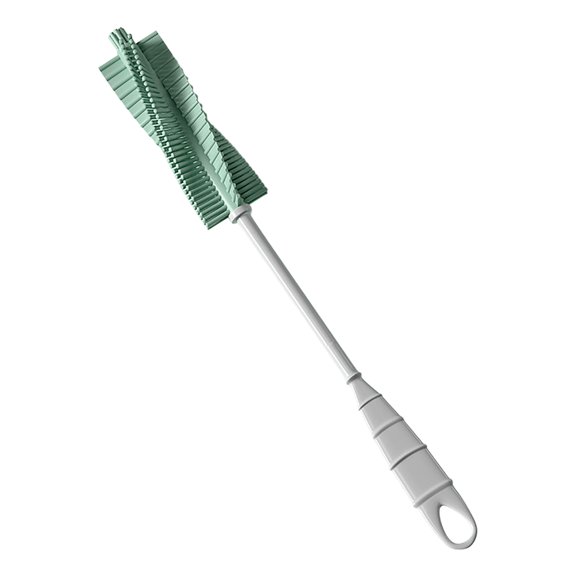 Njshnmn Rotatable Pacifier Cleaning Brush For Feeding Bottles Portable 360° Soft Scruing Tool For Newborns And Green