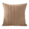 thumbnail image 1 of Njshnmn Throw Pillow Covers Summer, Decorative Square Outdoor Pillowcase, 18" x 18", Coffee Color, 1 of 7