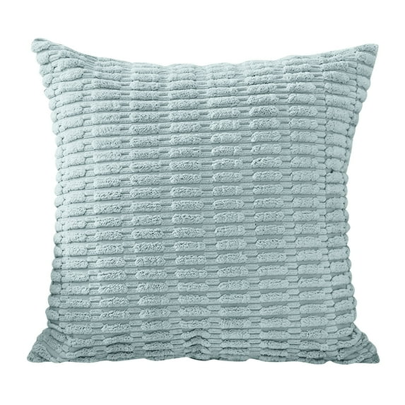 Njshnmn Throw Pillow Covers Summer, Decorative Square Outdoor Pillowcase, 18" x 18", Light Blue
