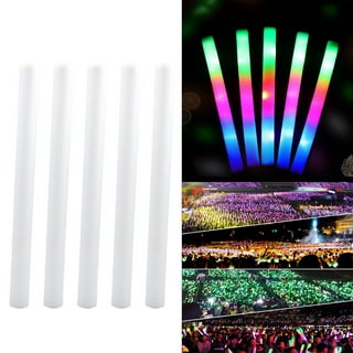 Bietrun 105Pcs Foam Glow Sticks, LED Light up Foam Sticks for Wedding 3  Modes Colorful Flashing,Glow in The Dark Party Supplies for