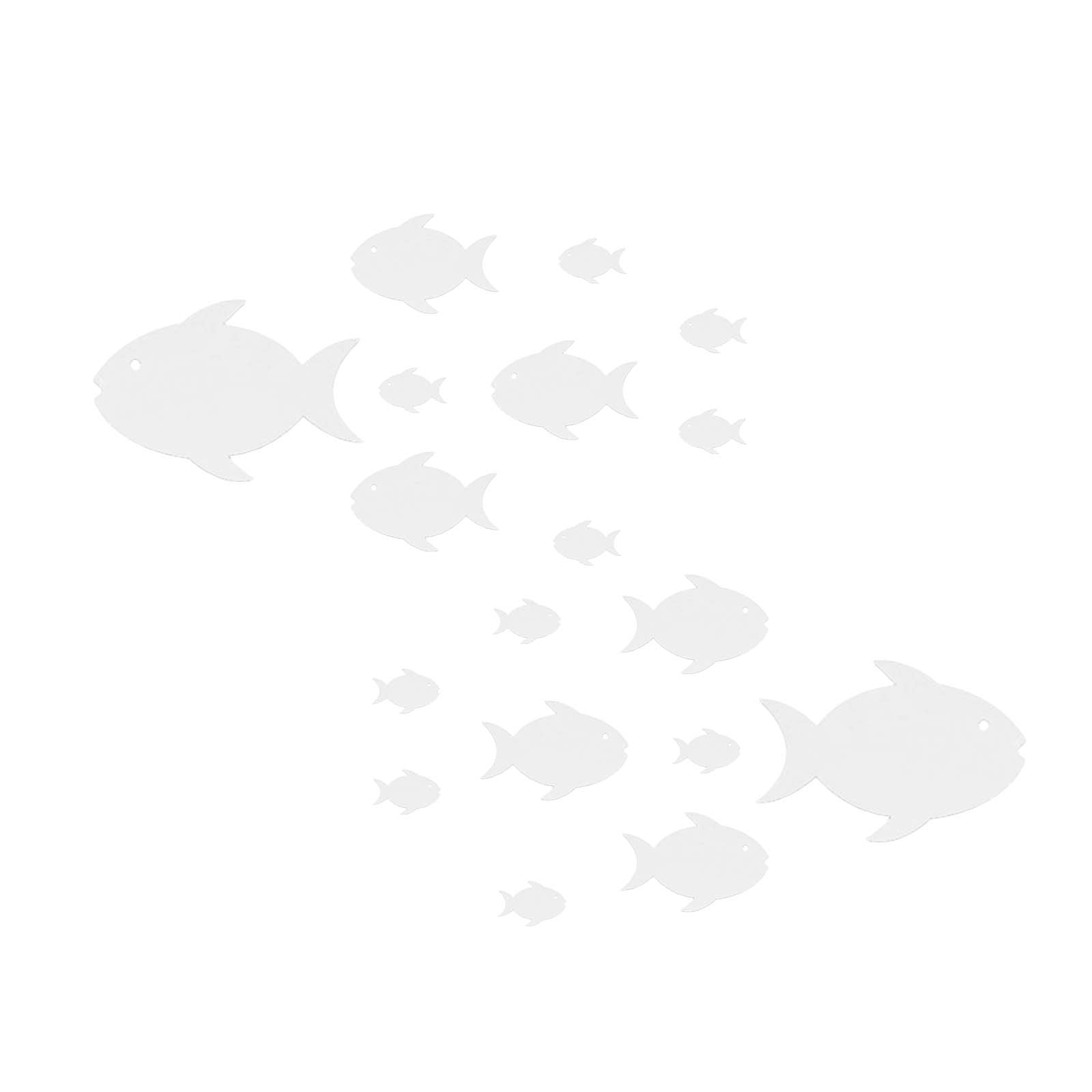 Njspdjh Bubble Fish Wall Stickers Ocean Fish Mirror Stickers Acrylic