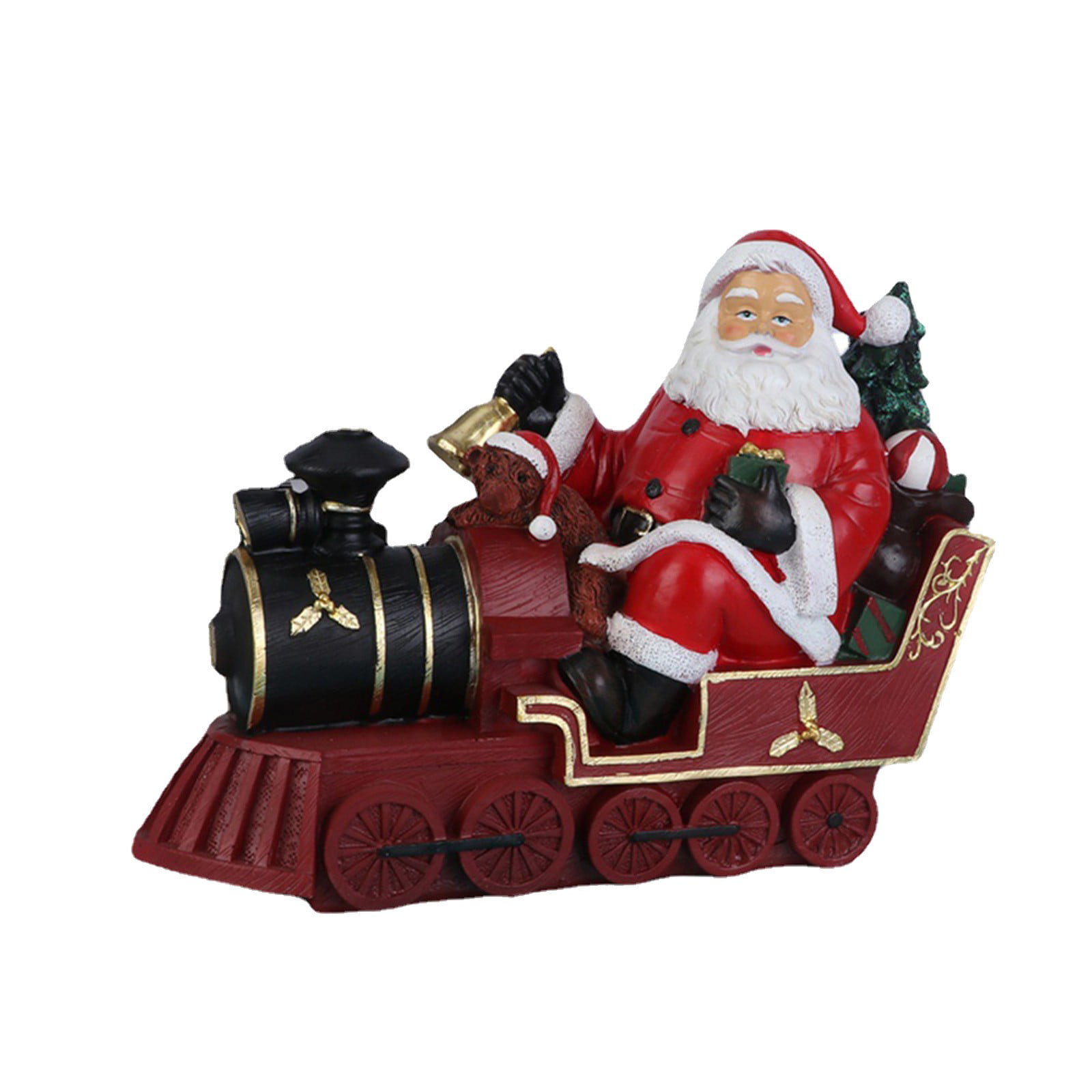 Njspdjh Christmas Decorations Resin Crafts For The Elderly On Horseback