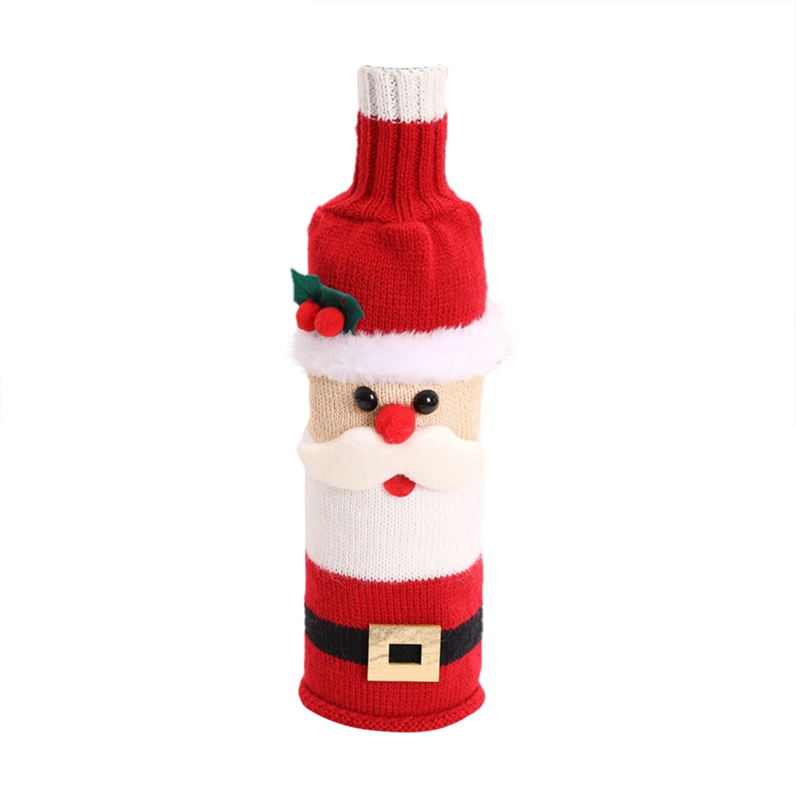 Njspdjh Rack Decoration Christmas Bottle Covers Handmade For Christmas