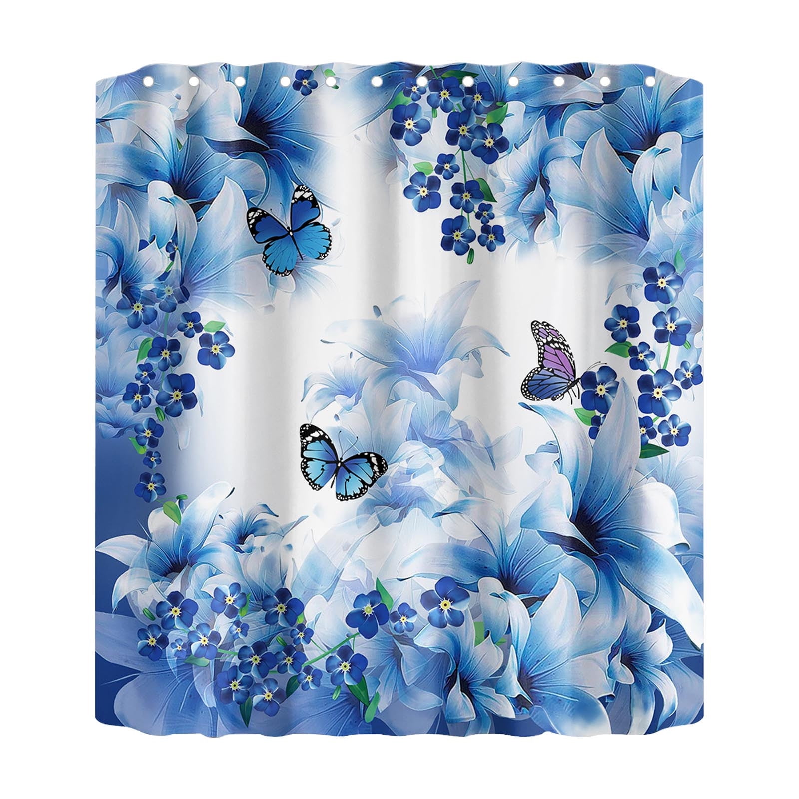 Njspdjh Shower Curtain Liner Garden Decorative Bathroom Shower Curtain