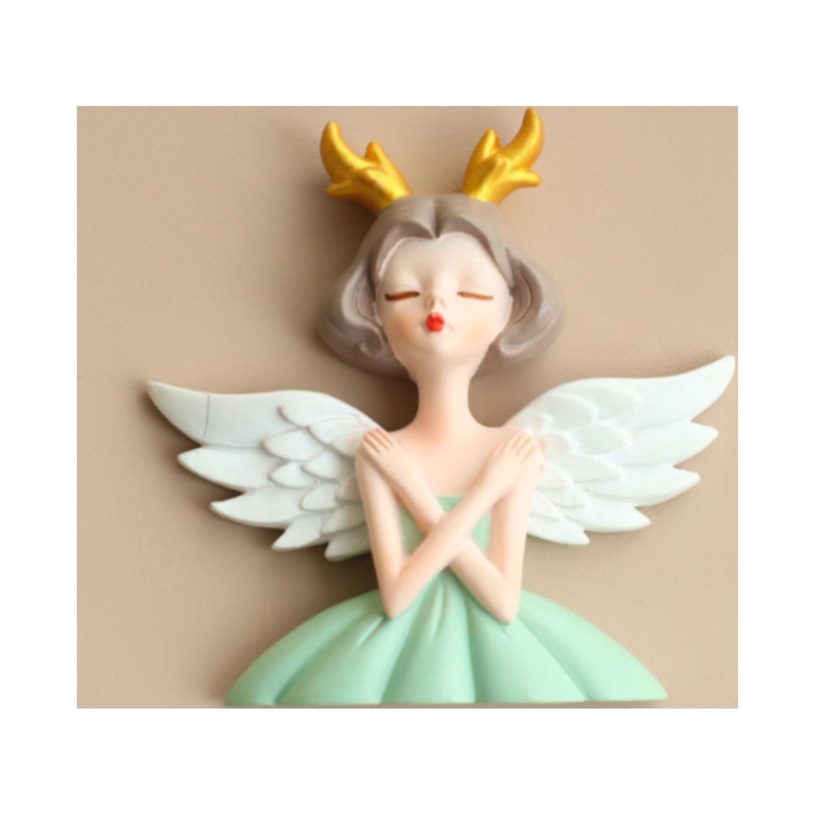 Njspdjh Sticker Lights Cartoon Angel Girl Living Room Wall Resin ...