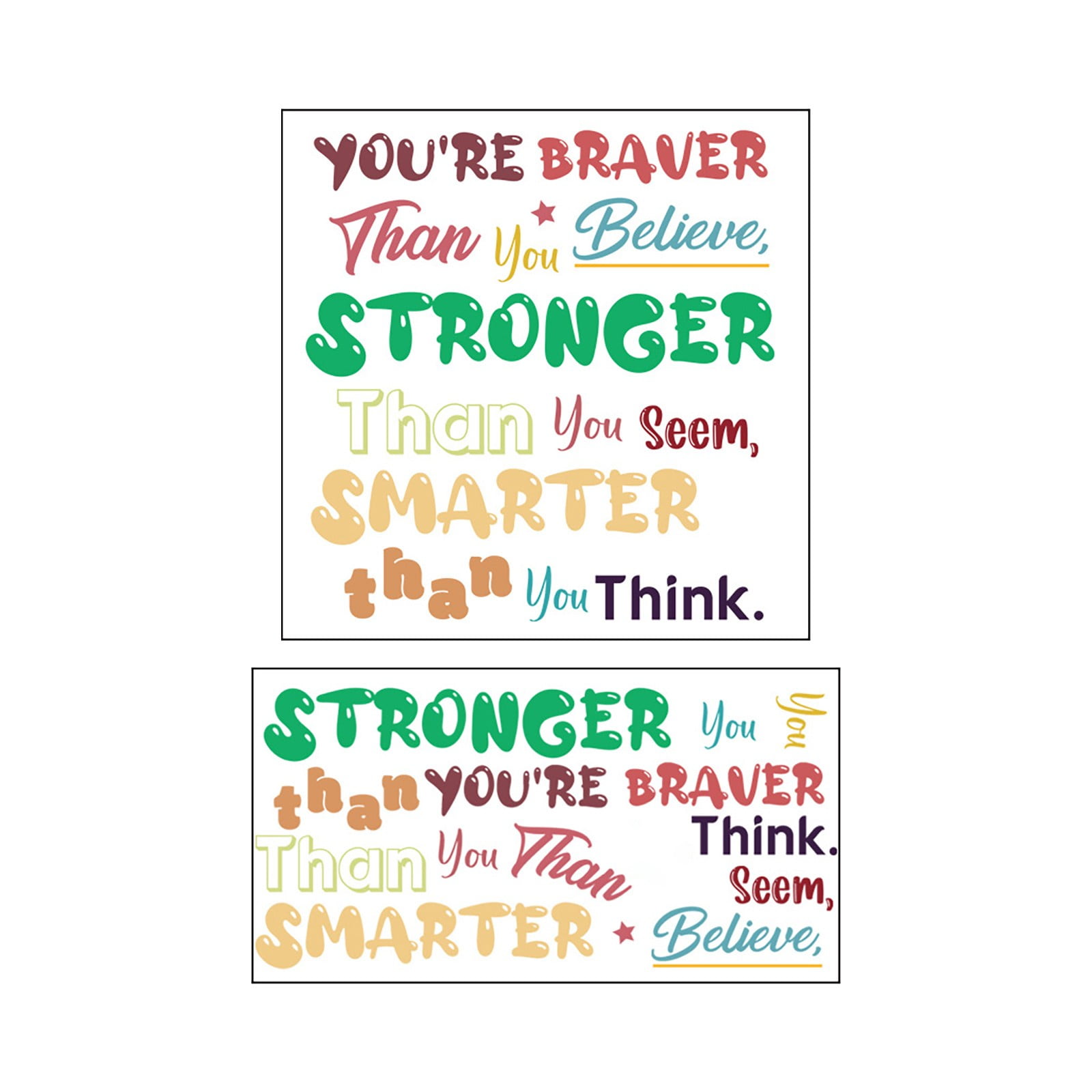 Njspdjh Wall Quotes Stickers Inspirational Quotes Decals Peel And Stick ...