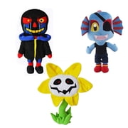 Njube 3Pcs Anime Lancer Ralsei Asriel Frisk Chara Toriel Alien Plush Temmie Papyrus New 10 Incheses