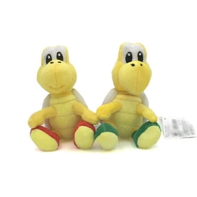 Njube 6 Inches 2pcs/ Set Koopa Troopa Plush Green Red Koopa Troopa Turtle Figure Soft Anime Collection