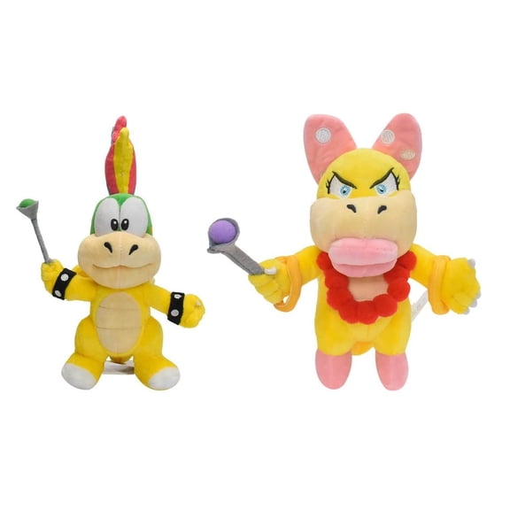 Njube 8 Inches Standing Wendy Lemmy Koopa Plush Lemmy and Wendy Koopalings Doll Stuffed Animals Figure Soft Anime Collection New (Lemmy and Wendy)
