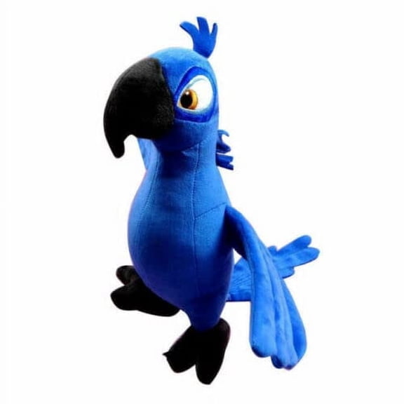 Njube Anime Blu Jewel Rio Plush Parrot Bird Stuffed Doll New 12 Incheses (Dark Blue)