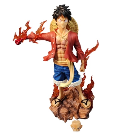 Njube Anime Figure Meteor hammer Luffy Figure 26cm/10.23inch Desk Figure Model Doll Anime Figures