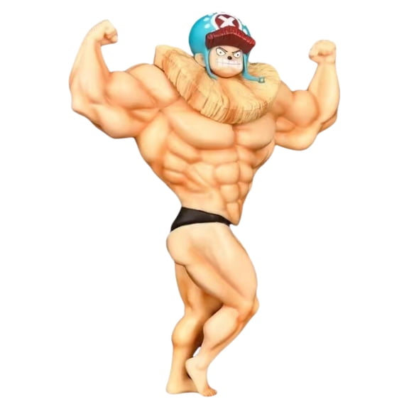 Njube Anime Figure Muscle Tony Tony Chopper Figure PVC Statue Collection Anime Character Model Gift Ornament