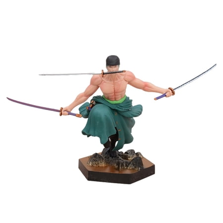 Njube Anime Figure Roronoa Zoro Figure (Prepare for battle)16cm/6.29inch Desk Figure Model Doll Anime Figures