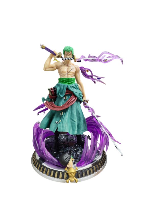 Anime Figure Trumpet Fancy Roronoa Zoro Figure Three blade flow PVC Action Toys Otaku Favorite Static Statue Game Decoration Birthday Gift 20.5cm