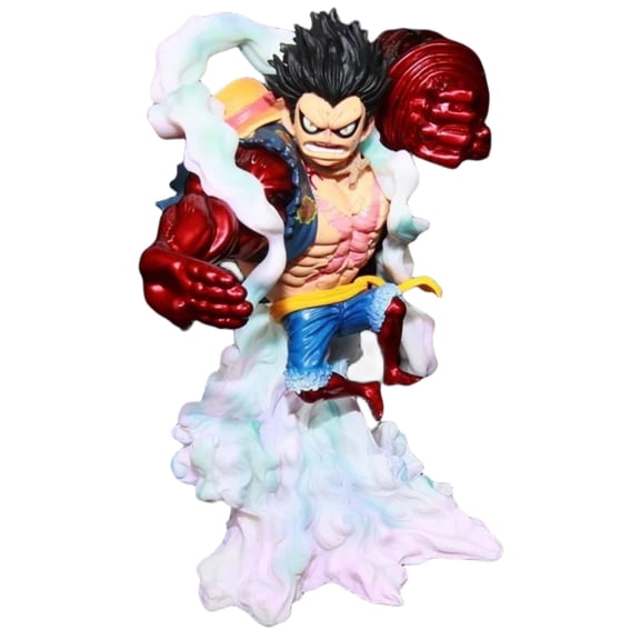 Njube Anime Four speed ape King Luffy Figure Cartoon Game Anime Character Doll PVC Model Collection Desktop Decoration Statues Anime Gift