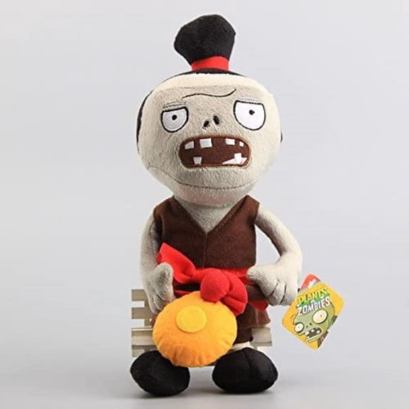 Njube Anime PVZ Plush Multiple Zombie Stuffed Doll Figure New 12 Incheses (Gong Zombie)