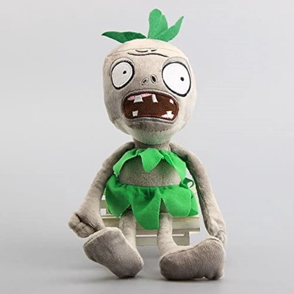 Njube Anime PVZ Plush Multiple Zombie Stuffed Doll Figure New 12 Incheses (Grass Skirt Zombie)