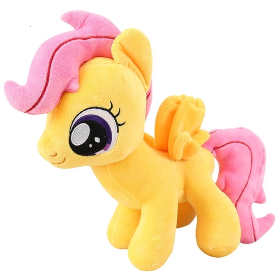 Njube Lovely Unicorn Stuffeds, Scootaloo Twilight Sparkle Fluttershy Pinkie Pie Rarity Rainbow Dash Plush Figure Doll Princess Fluttershy Plushie 12 Inches New (C)