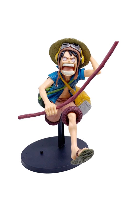 Anime Run at full speed Luffy blueFigure Cartoon Game Anime Character Doll PVC Model Collection Desktop Decoration Statues Anime Gift
