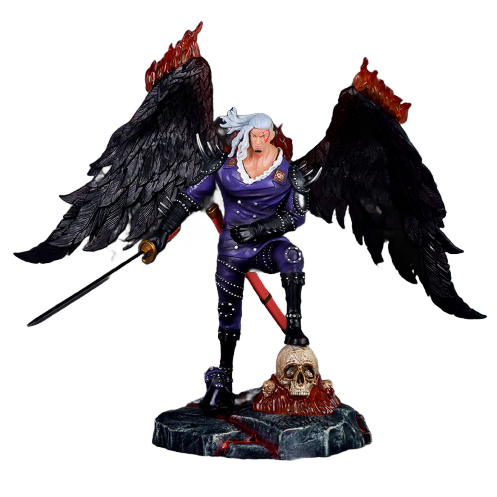 Njube Anime Sculpture Figure Double headed King Figure Toys Statue ...