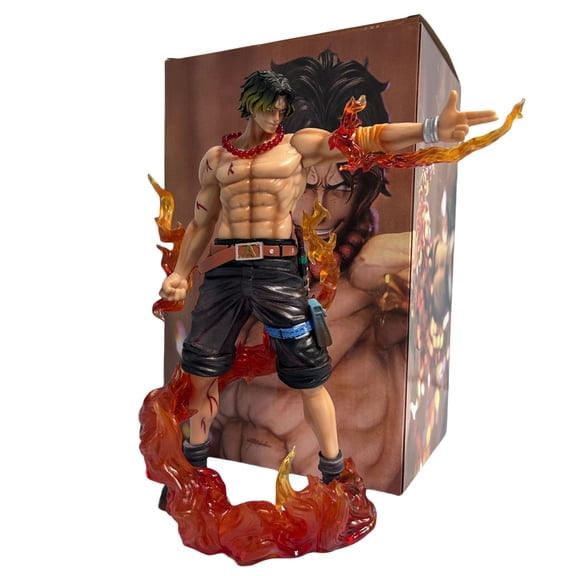 Njube Anime Statue Handsome PortgasD Ace Figure Character Model Statue Action PVC Model Figure Decor Birthday Gifts