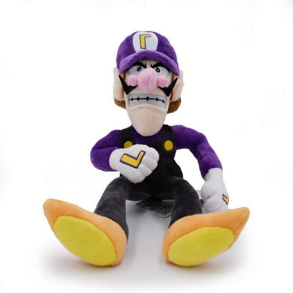 Njube Anime Wario Plush Waluigi Stuffed Doll Wario & Waluigi Figure New 9-10 Incheses (Waluigi 10 Incheses)