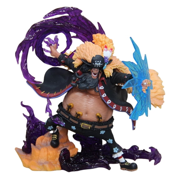 Njube Anime Character Battle Blackbeard Pirates Figure Doll PVC Model Collection Desktop Decoration Statues Anime Gift Best Gift Toys