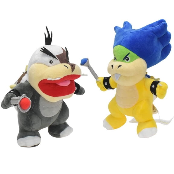 Njube Cartoon Koopa Collection Plush New Standing Style, Morton Koopa & Ludwig Von Koopa Stuffed Dolls Cute Koopaling Figures 9 Incheses (Morton and Ludwig)