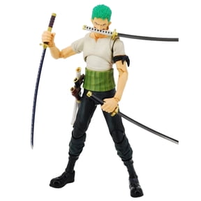 Njube Three Knife Flow Roronoa Zoro 2 Generation Movable Joint PVC Material Static Character Statue 18cm/7.08inch Animation Collection Gift