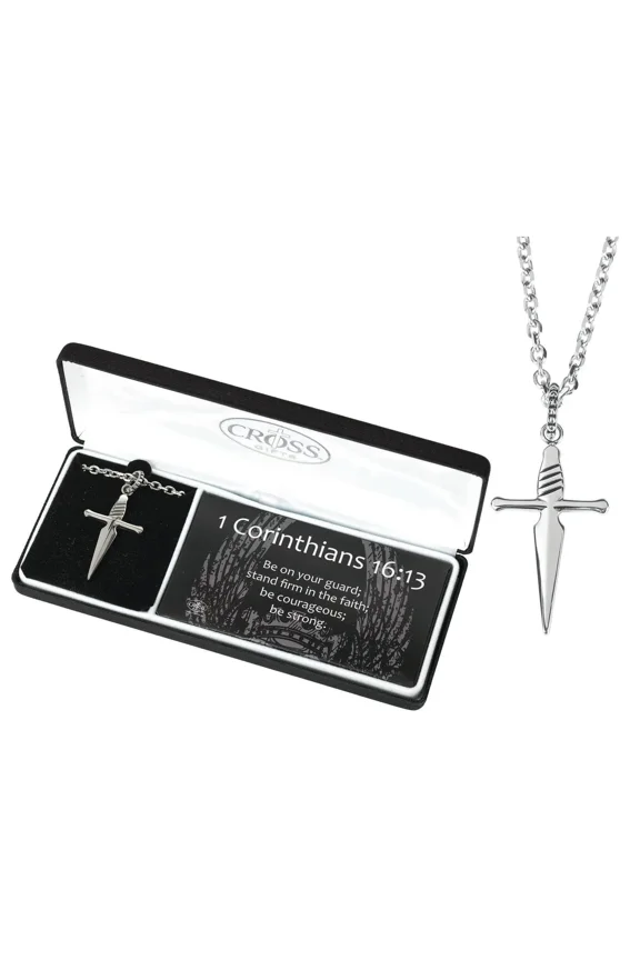 Nk 1 Cor16:13 Swordcross Stainless Steel