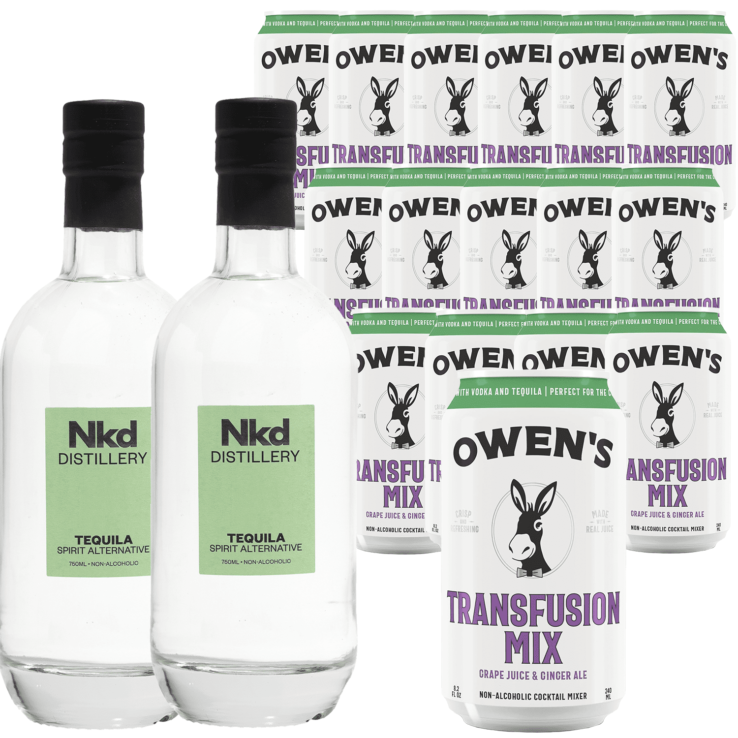 Nkd Distillery Tequila Alternative Premium Non-Alcoholic Spirit 750 ML ...