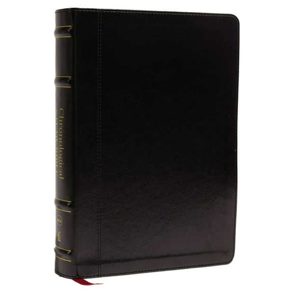 Nkjv, Chronological Study Bible, Leathersoft, Black, Comfort Print: Holy Bible, New King James Version, (Hardcover)