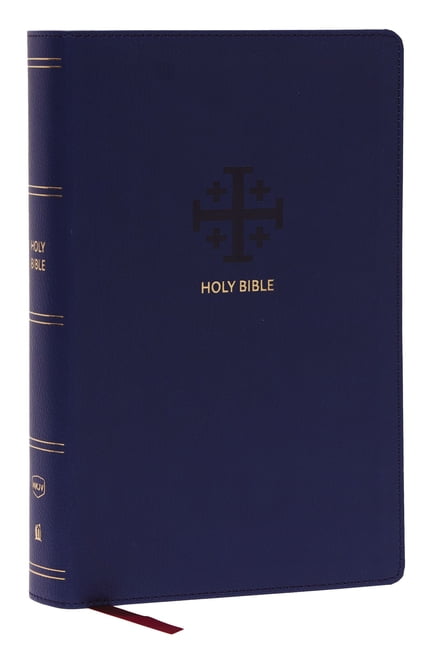 Nkjv, End-Of-Verse Reference Bible, Personal Size Large Print, Leathersoft, Blue, Red Letter, Thumb Indexed, Comfort Print: Holy Bible, New King James Version (Other)
