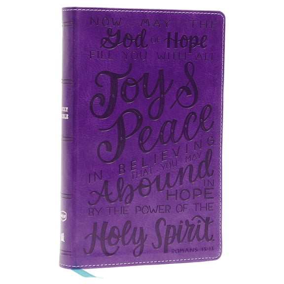 Nkjv, Holy Bible for Kids, Verse Art Cover Collection, Leathersoft, Purple, Comfort Print: Holy Bible, New King James Ve, (Hardcover)