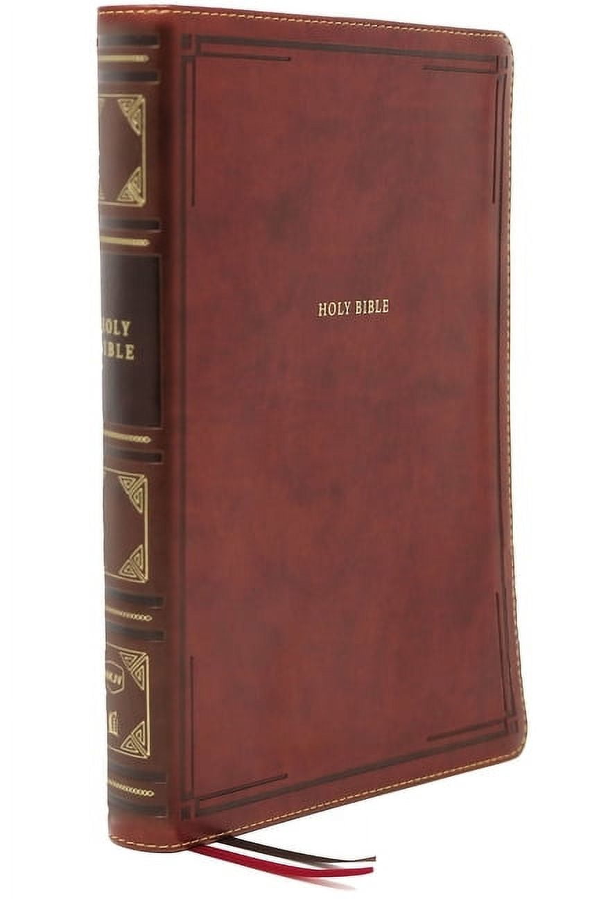Nkjv, Reference Bible, Center-Column Giant Print, Leathersoft, Brown, Red Letter Edition, Thumb Indexed, Comfort Print: Holy Bible, New King James Version (Other)(Large Print)