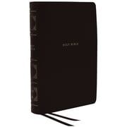 Nkjv, Reference Bible, Classic Verse-By-Verse, Center-Column, Leathersoft, Black, Indexed, Red Letter Edition, Comfort P, Hardcover