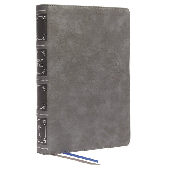 Nkjv, Reference Bible, Classic Verse-By-Verse, Center-Column, Leathersoft, Gray, Red Letter, Comfort Print: Holy Bible, New King James Version (Other)