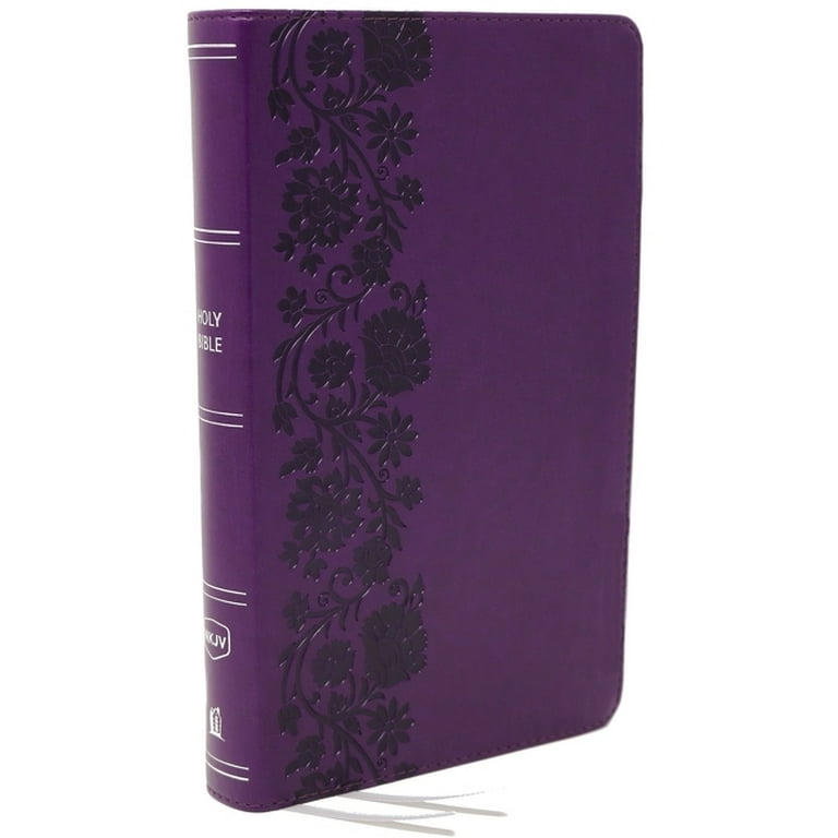 Nkjv, Reference Bible, Personal Size Large Print, Leathersoft, Purple, Red Letter Edition, Comfort Print: Holy Bible, New King James Version Nkjv, Reference Bible, Personal Size Large Print, Leathersoft, Purple, Red Letter Edition, Comfort Print: Holy Bible, New King James Version