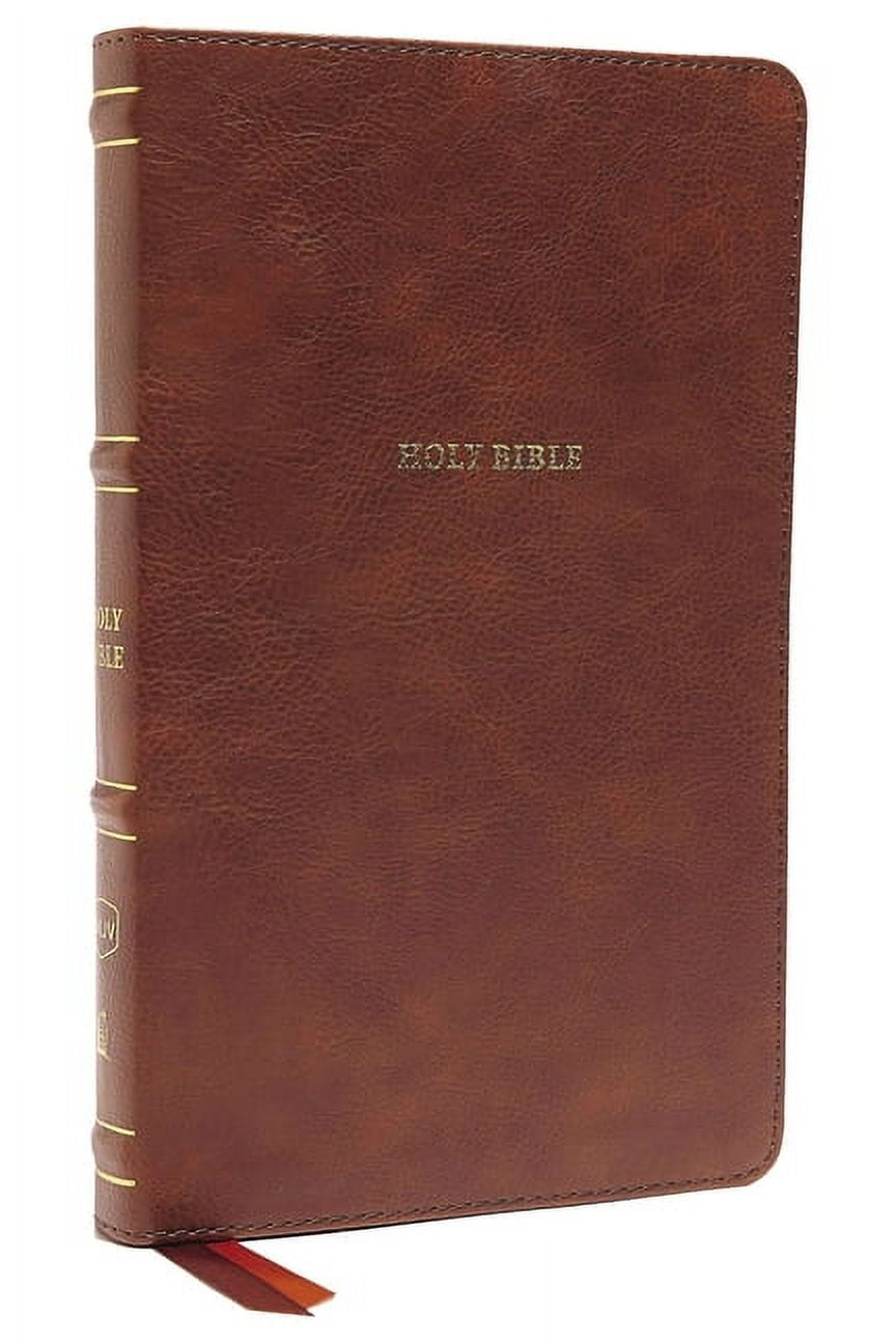 Nkjv, Thinline Bible, Leathersoft, Brown, Thumb Indexed, Red Letter Edition, Comfort Print: Holy Bible, New King James Version (Other)
