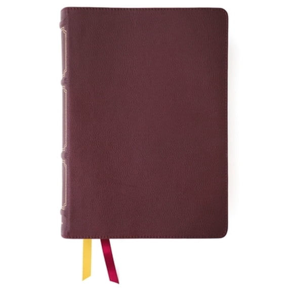 Pre-Owned NKJV, Thompson Chain-Reference Bible, Genuine Leather, Calfskin, Burgundy, Red Letter, Comfort Print, 9780310459453, 0310459451, Paperback,