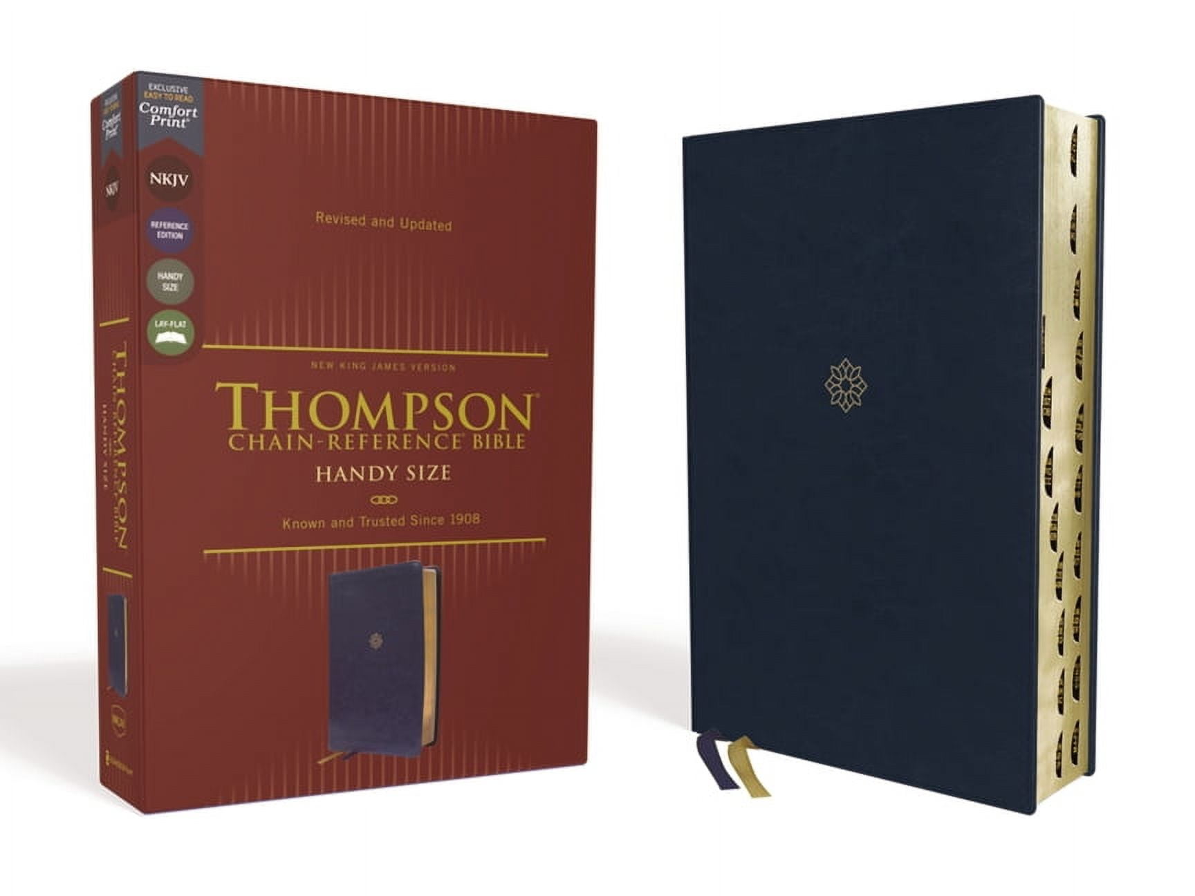 Nkjv, Thompson ChainReference Bible, Handy Size, Leathersoft, Navy