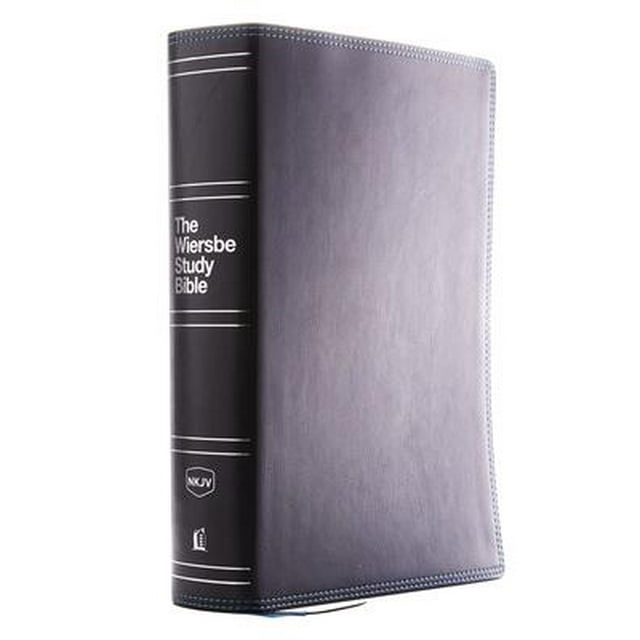 Nkjv, Wiersbe Study Bible, Leathersoft, Black, Comfort Print: Be 