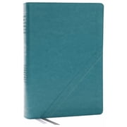 Nkjv, Word Study Reference Bible, Leathersoft, Turquoise, Red Letter, Comfort Print 2,000 Keywords That Unlock the Mean, Hardcover