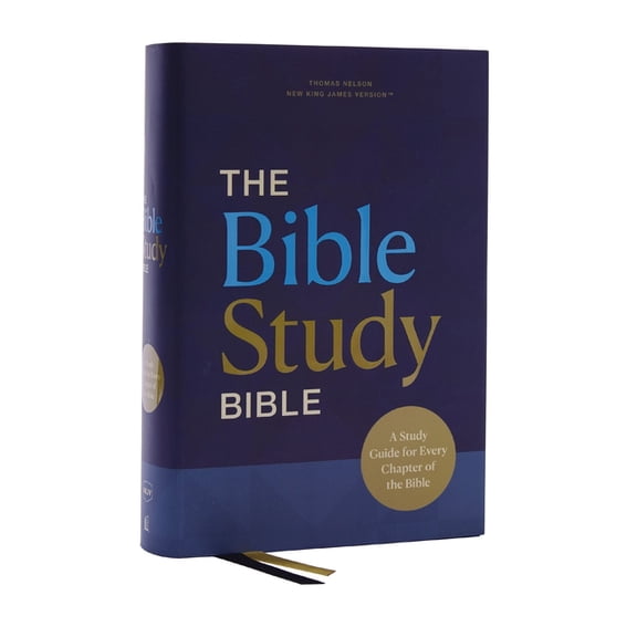 Nkjv, the Bible Study Bible, Hardcover, Comfort Print: A Study Guide for Every Chapter of the Bible, (Hardcover)