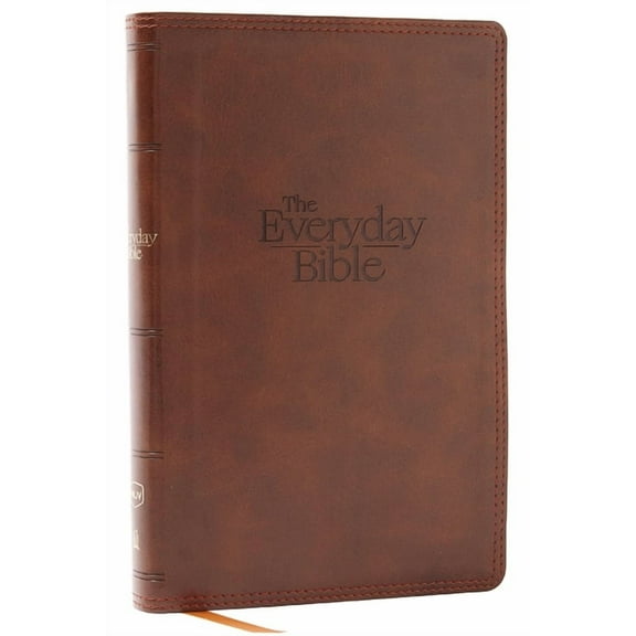 Nkjv, the Everyday Bible, Brown Leathersoft, Red Letter, Comfort Print: 365 Daily Readings Through the Whole Bible, (Hardcover)