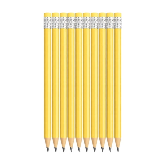 Nkmbld 10 Pack Wood-Cased Pencils with Erasers, Soft Strong Lead Pencils for Writing, Drawing and Sketching, Cute Office Supplies Gifts for Women Men