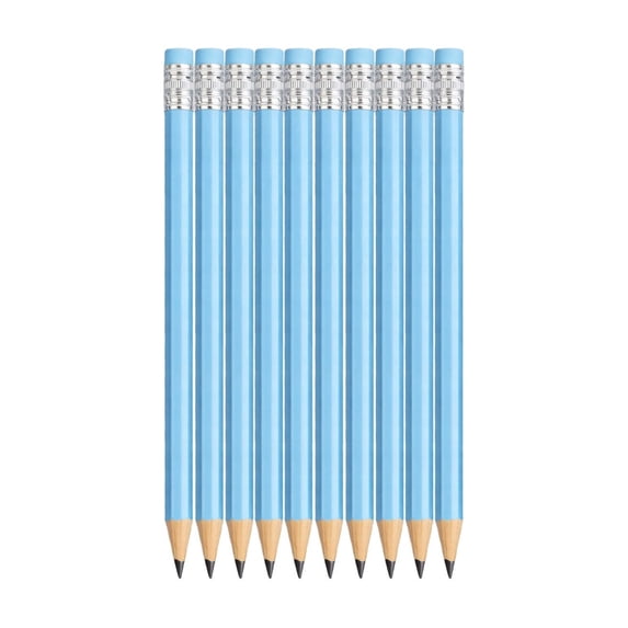 Nkmbld 10 Pack Wood-Cased Pencils with Erasers, Soft Strong Lead Pencils for Writing, Drawing and Sketching, Cute Office Supplies Gifts for Women Men